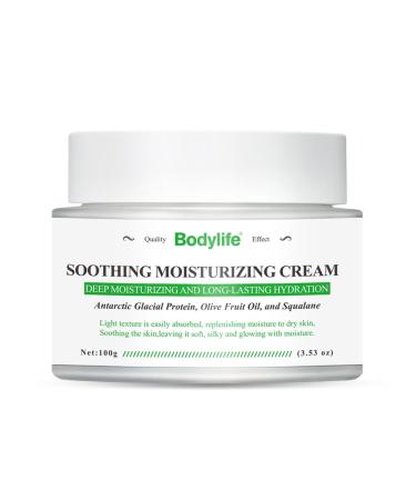 Bodylife Facial Cream for Redness Relief Soothing Face Moisturizer for Fragrance and Paraben Free 3.53 Oz