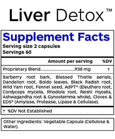 Professional Botanicals Liver Detox & Sylmarin Supplement - Vegan Milk Thistle Seed Extract - 60 Capsules - Buy Online on GoSupps.com