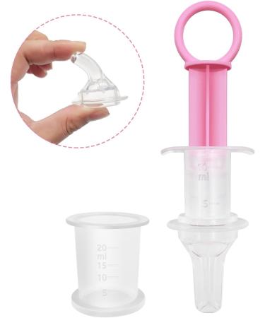 Baby Medicine Syringe Pacifier - Liquid Dispenser for Newborns & Infants (Pink) - Buy Online on GoSupps.com