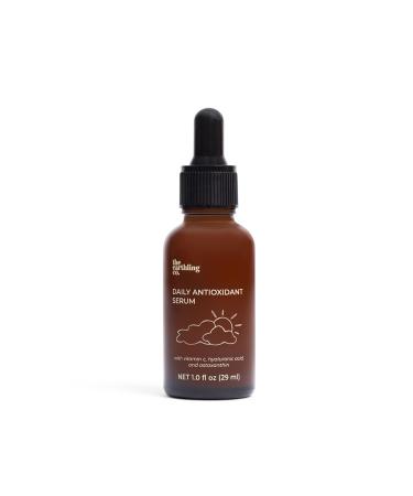 The Earthling Co. Antioxidant Serum for Daily Use - Brightens Evens Skin Tone and Reduces Dark Spots with Vitamin C and Hyaluronic Acid - Gentle Hydrating Serum for Sensitive Skin 1.0 fl oz