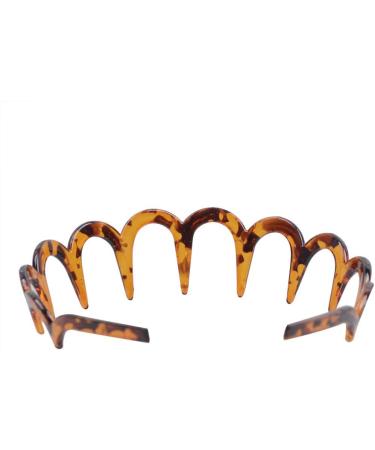 TQUXNGA Stable Brown Acrylic Headband U Shape Headband s Tooth Hair Comb Hair Tiara Jewelry Headwear Gift for Girls Women 1 - Buy Online on GoSupps.com