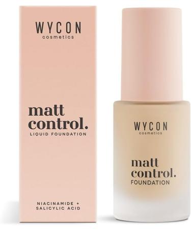 WYCON cosmetics MATT CONTROL Fluid Foundation Oil-Free Fluid Foundation with Matte Finish and Modular Coverage - 04 Natural Environment - Buy Online on GoSupps.com
