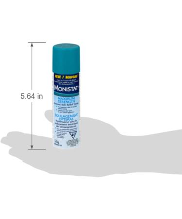 Monistat Maximum Strength Instant Itch Relief Spray - 57g - Fast Effective Relief of Vaginal Yeast Infections - Buy Online on GoSupps.com