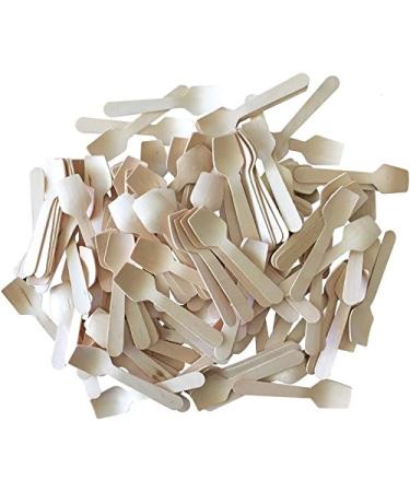 Bulk Mini Wooden Spoons -Eco Friendly Disposable Biodegradable - 3.75 Inches - 300 Pack Outside the Box Papers Brand