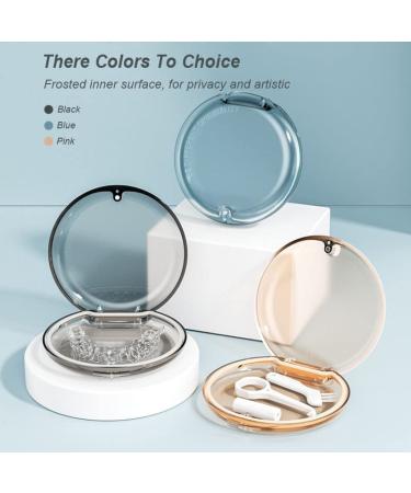 Compact Pocket Sized Invisalign Aligner Case with Magnetic Closure in Black - Buy Online on GoSupps.com