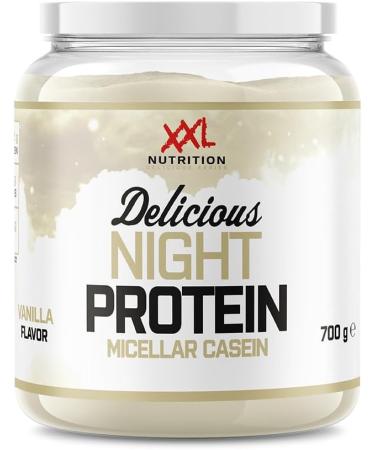  XXL Nutrition XXL Nutrition - Delicious Night Protein - Caseine BCAA - Vanille - 700 Grammes - Buy Online on GoSupps.com