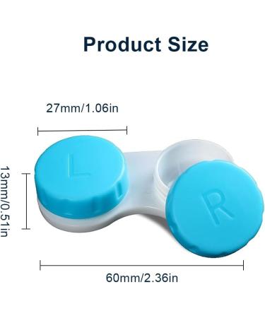 ZCSOWE Contact Lens Case Set - 8 Leak-proof Travel Cases for Home & Travel | Durable & Compact - Buy Online on GoSupps.com