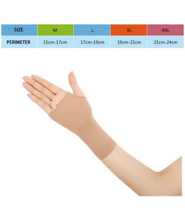 Palm Hand Brace Wrist Support - Compression Sleeve for Carpal Tunnel Syndrome (M Skin) | International Shipping Available - Buy Online on GoSupps.com
