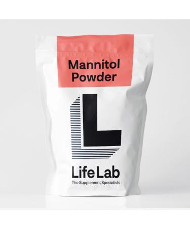 Mannitol Powder 500g by LifeLab Supplements | Low-Calorie Sweetener | Vegetarian & Vegan Friendly | UK Stocked