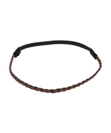 Brown women's hair band - Suede simple and single -colored braided hair band velvet aspect - unit size thin headband - wedding vintage headband - original look boho hippie - Buy Online on GoSupps.com