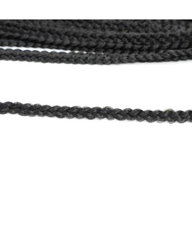 7 Packs 24 Inch Medium Box Braids Crochet Hair Extensions - Kanekalon Synthetic Braiding Hair - 24 Strands/Pack (1B) - Buy Online on GoSupps.com