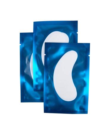 Florica 50 pair of eye pads eyelash extension lint -free eyes gel extensions patch hydrogel lint free eye mask eye flap eye gel patch (blue)