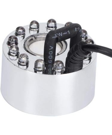 YOUTHINK Mist Maker Aquarium 12 LED Light Color Change Ultrasonic Mist Maker Atomizer Water Fountain Pond Indoor Outdoor Fountain Mister Foggers Silver (UK) - Buy Online on GoSupps.com