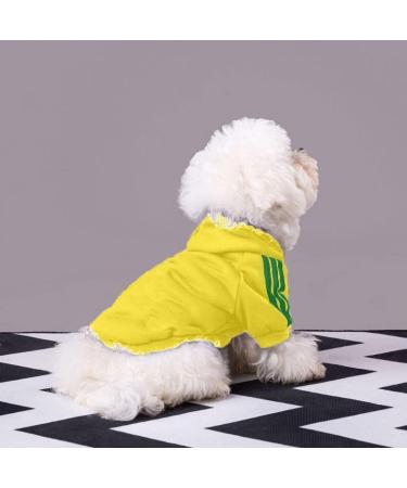 Ducomi Dog Sweater with Hood for All Breeds - Warm Soft Single-Colored Yellow Sweater for Pets & Puppies (Medium) - Buy Online on GoSupps.com