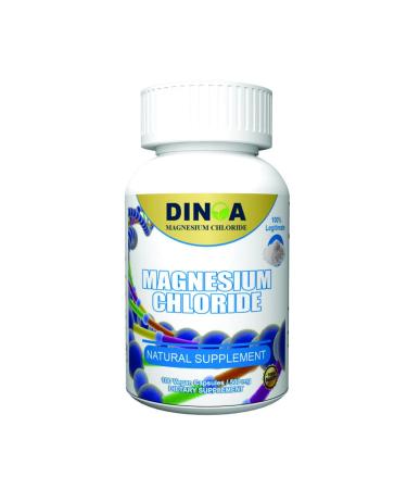 100 Magnesium Chloride Capsules | Organic Immune Support Supplement | Immunity Supplement with Magnesium Chloride Capsules 500mg | 60 GR Cloruro de Magnesio Natural Supplements for Immune System