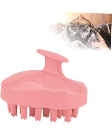Anneomas Silicone Massage Brush - Scalp Massager for Shampoo & Dandruff Removal - Pink 9.5x7cm - Buy Online on GoSupps.com