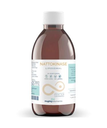 Mighty Elements Liposomal Nattokinase 200 mg 22 000 FU/g 250ml liquid 25 servings vegan high bioavailability high dosage