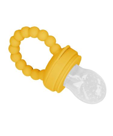 Buy Fruit Pacifier Feeder - Food Grade Yellow Food Feeder for Safe & Easy Fruit Feeding | International Shipping Available - Buy Online on GoSupps.com