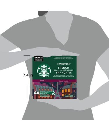 Starbucks French Roast Dark Roast Ground Coffee K-Cup Pods 44 ct Box French Roast 44 count (Pack of 1) - Buy Online on GoSupps.com
