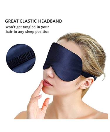 EleCharm 6-Pack Silk Satin Eye Mask Assorted Colors - Smooth Sleeping Mask Eye Shade - Buy Online on GoSupps.com