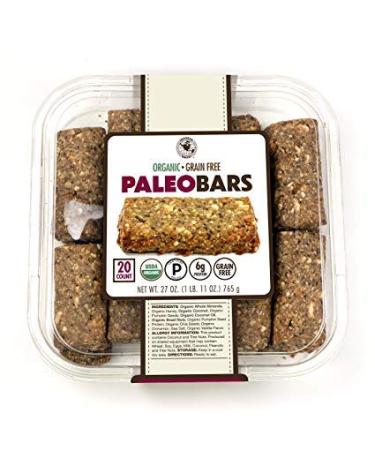 Organic Grain Free PALEO BARS (40 Bars) 40 Count (Pack of 1)