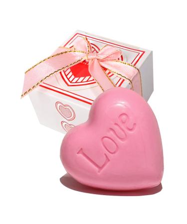 AIXIANG 24 Boxes Scented Pink Love Heart Soap Favors for Guests, Party Souvenirs Tokens Keepsakes Giveaways, Wedding Party Favors for Guests, Bridal Shower Gift Favors, Baby Shower Favors for Guests
