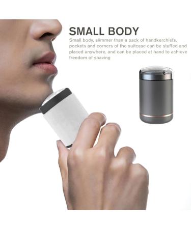 USB Charging Mini Portable Travel Shaver & Beard Trimmer - Grey Black | Compact Hair Clipper for Men - Buy Online on GoSupps.com