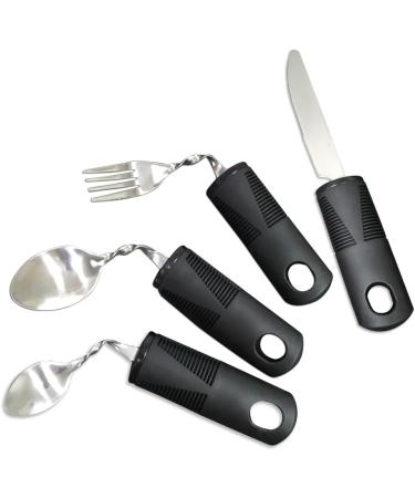 Dewedrt 4pcs Bendable Cutlery Disabled Utensil Adult Weighted Utensils Elderly Built Adults Adaptive Tableware Gadgets - Buy Online on GoSupps.com