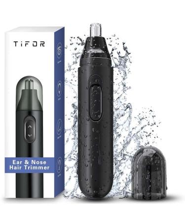 TIFOR Ear and Nose Hair Trimmer for Men Rechargeable - USB Electric Nose Hair Trimmer for Women - Painless Waterproof Eyebrow Facial Hair Removal Nose Clipper with 2 Extra Replaceable Dual-edge Blades