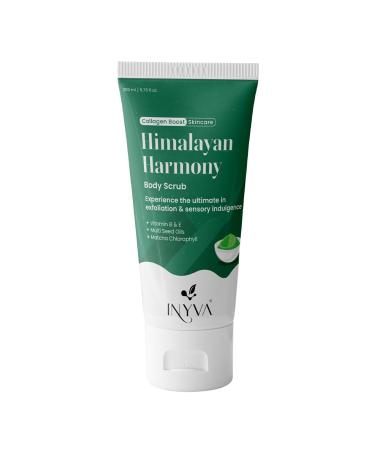 INYVA Himalayan Harmony Matcha Body Scrub With Walnut Shell Shea Butter & Green Tea -6.7 Oz