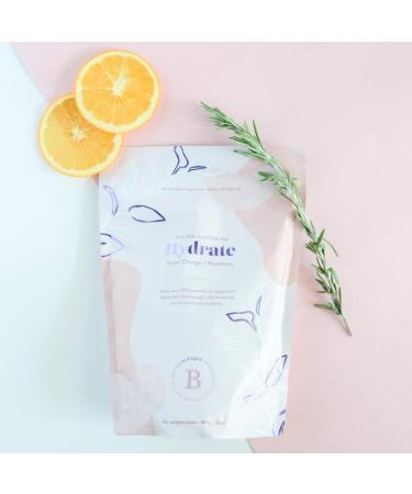 The Bathologist Hydrate Sweet Orange + Rosemary Vegan 2lb Fizzy Bath Soak - All Natural, Good for 10+ Baths - Buy Online on GoSupps.com