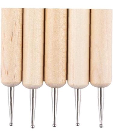 Buy Bontannd 5-Piece 2 Way Wooden Dotting Pen Set - Nail Art Dotting Tools Kit for Perfect Marching Insulation - Buy Online on GoSupps.com