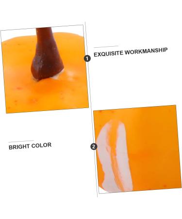HOMSFOU 20pcs Simulated Mini Pumpkin Halloween Pumpkin Decoration Simulation Small Pumpkin Simulation Pumpkin Fake Pumpkin Accessories Foam Yellow 2.2X3.4CM - Buy Online on GoSupps.com