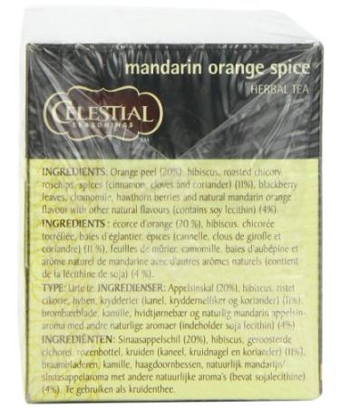 Celestial Seasonings Mandarin Orange Spice Tea Bags - 20 Count Herbal Tea - Buy Online on GoSupps.com
