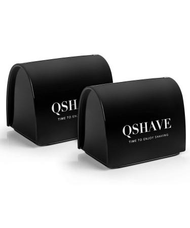 QSHAVE Blade Disposal Case Safe Storage Bank for Used Safety Razor Blades 2 PCS