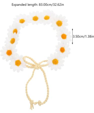 minkissy Sunflower Headband Daisy Headbands for women Floral Headband Sunflower Hair band Daisy Headband Wreath Bridal Headpiece for Wedding Party Beach (White) - Buy Online on GoSupps.com