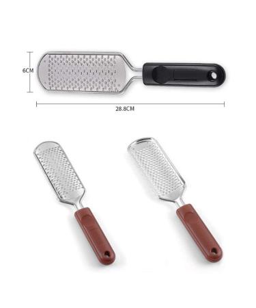 Minkissy 2pcs Stainless Steel Foot File Tool - Effective Dead Skin Remover for Smooth Feet Ideal for Women s Pedicure & Dry Skin Care - Buy Online on GoSupps.com