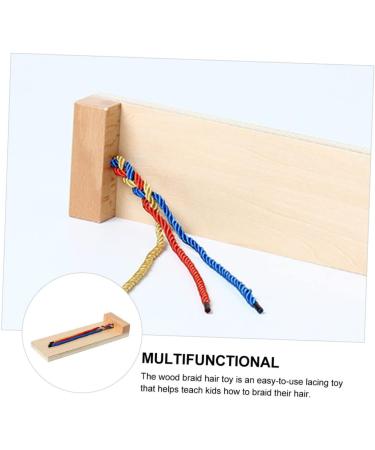 Ipetboom 1pc Braid Practice Aids Solid Wood Plywood Puzzle Child - Buy Online on GoSupps.com