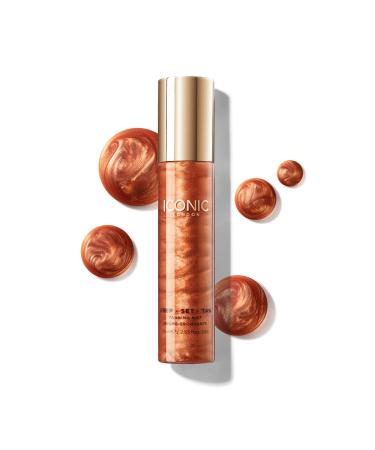 ICONIC London Prep Set Tan | Fake Tan Spray | Facial Tanning Water With Shimmering Pearl Pigments | Enriched with Hyaluronic Acid and Vitamins A E & F | Glow