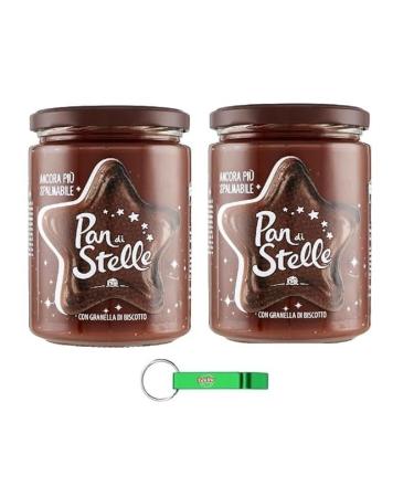 Pan di Stelle Crema Spalmabile Noisette Cr me tartiner 2 x 580 g Cr me avec grains de biscuits sans huile de palme + porte-cl s Beni Culinari gratuit