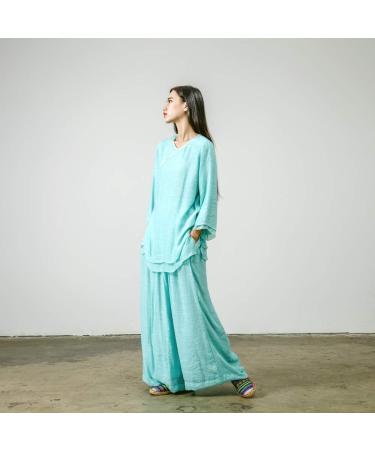 KSUA Women's Traditional Chinese Tai Chi Zen Meditation Uniform - Small Blue - Buy Online on GoSupps.com