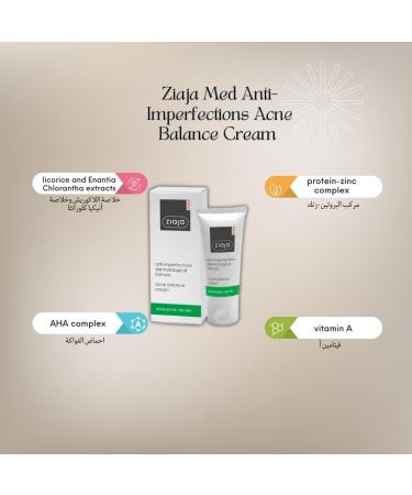 ZIAJA ANTIBACTERIAL TREATMENT ANTIACNE CREAM DAY CREAM 50ML - Buy Online on GoSupps.com
