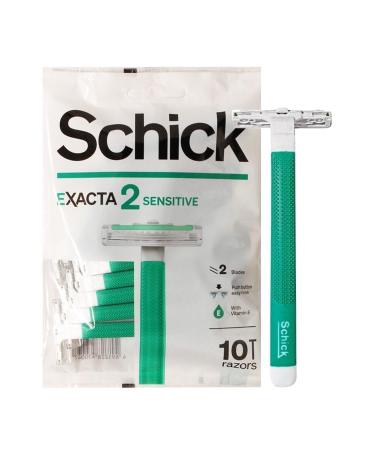 Buy Schick Exacta2 Sensitive Skin Disposable Men's Shaver - 20 Count (10 Pack x 2) | 2023 New Version - Fast International Shipping - Buy Online on GoSupps.com