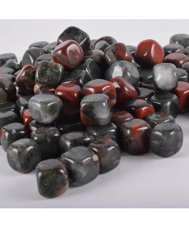230 g Blooded Japser Tumbled Stone Irregular Polishing Natural Rock Cube Bead ChakraHome Decor Feng Shui Art Specimen Stone Crystal Reiki - Buy Online on GoSupps.com