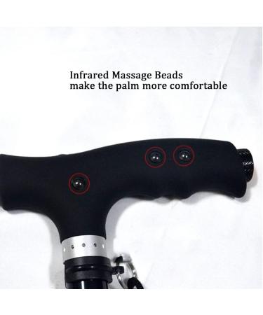 Adjustable Walking Stick Portable Cane with Ergonomic Handle Non-Slip Base Lightweight Height Adjustable Without Lights (with Lights) - Buy Online on GoSupps.com