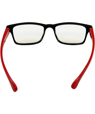 Buy LHSDMOAT Children s Blue Light Filter Glasses - Black/Red Rectangular Frame for Gaming & Screen Use - Buy Online on GoSupps.com
