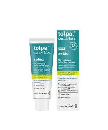 TOLPA DERMO SEBIO BB Cr me matante et correctrice jour beige naturel SPF 30 40 ml