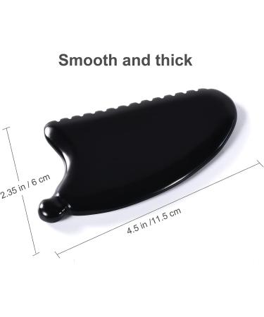 Gua Sha Facial Tools - Obsidian Gua Sha Stone Massager for Face Double Chin & Jawline - Self-Skin Care Tool for Women - Buy Online on GoSupps.com