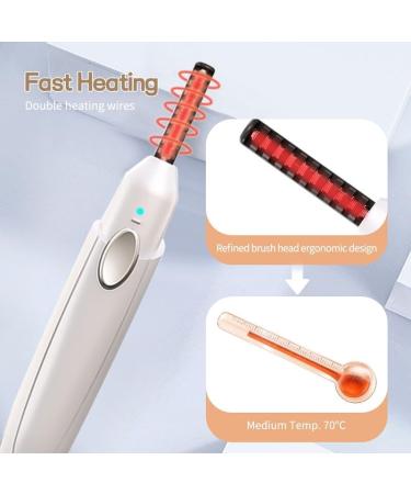 Heated Eyelash Curler - 3 Modes 24h Long Lasting Fast 10s Heating USB Rechargeable for Perfect Curls - Shop Now - Buy Online on GoSupps.com