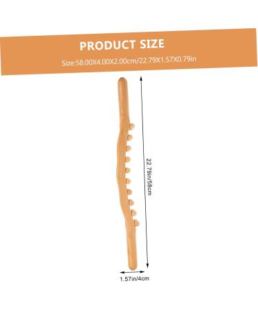 Partykindom 3-Stick Roll Rod with 20 Balls - Trigger Point Leg Massage & Gua Sha Tools for Sore Muscles - Multifunctional Wood Body Massage Stick for Fitness - Buy Online on GoSupps.com